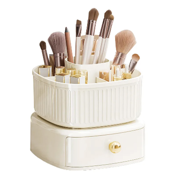 Dėl kokių pagrindinių dizaino principų kosmetikos organizatoriai yra funkcionalūs, saugūs ir pritaikomi įvairiems scenarijams?