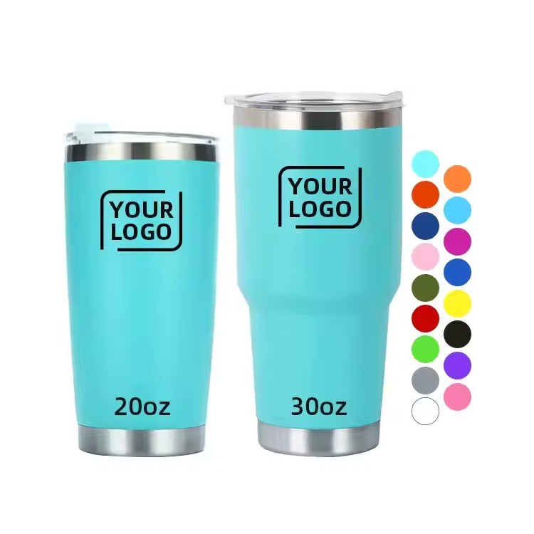 20oz 30oz dvigubos sienos vakuuminis izoliuotas kelionių kavos puodelis