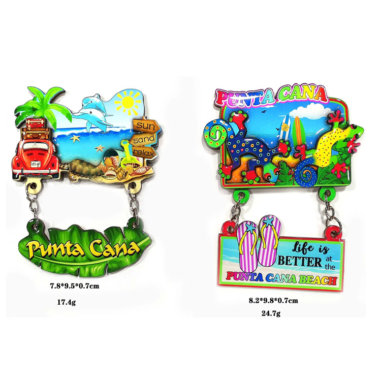 3D pritaikomas Viduržemio jūros regiono dizaino suvenyrinis šaldytuvo magnetas