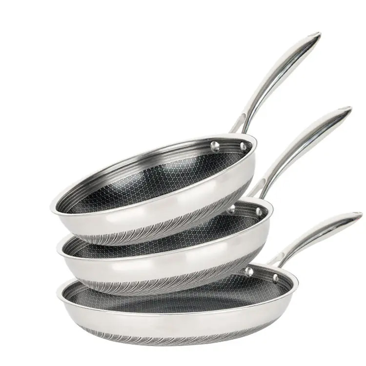 3pcs korio virtuvės reikmenų rinkinio kepimo keptuvės keptuvės