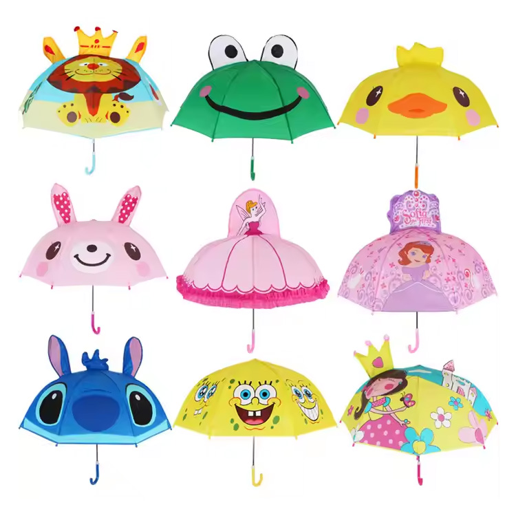„Cartoon Kids Umbrella Auto Open Kids“ skėtinė princesė