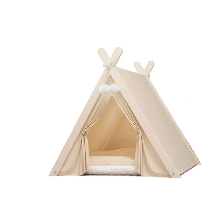 Patogus naminių gyvūnėlių baldų nešiojamasis „Teepee“ palapinės namas