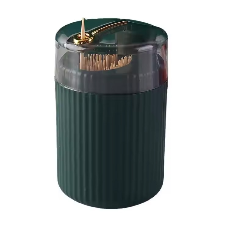 Dozatoriaus stūmimo tipo laikymo dėžutės dantų krapštuko kanistro laikiklis