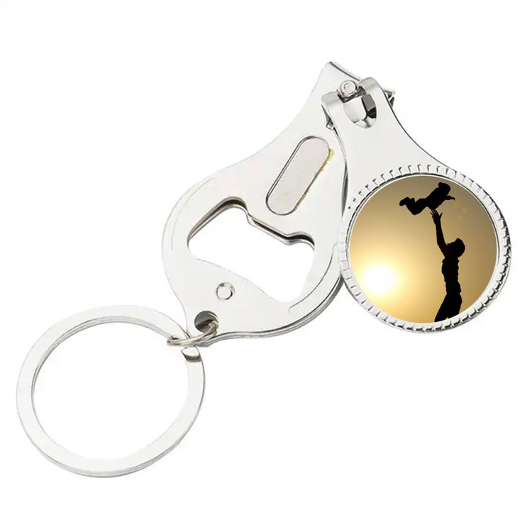 Sulankstomas rankų pirštų atidarytuvas Raktų pakabukas Nagų žirklės Nagų pjaustyklės