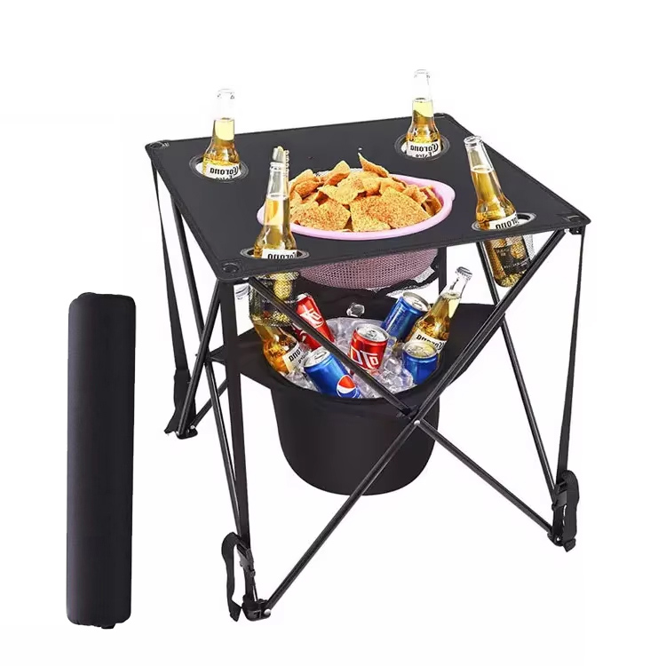 Modernus nešiojamas geležinis sulankstomas stalas lauko namų barui