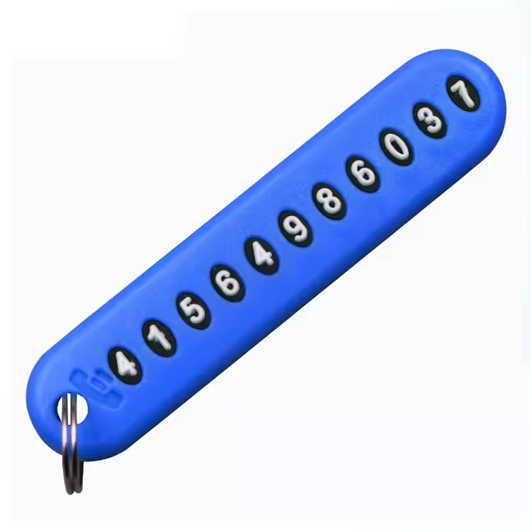 Plokštės rakto grandinės kortelės numerio asmenybės numerio kortelė