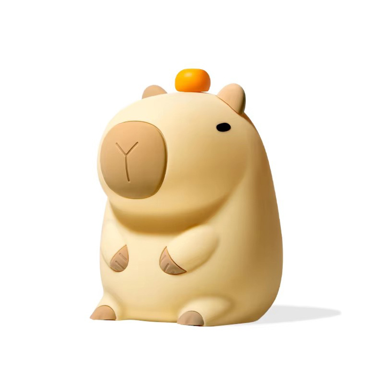 Silikono naktinė lemputė įkraunama LED Capybara stalinė lempa