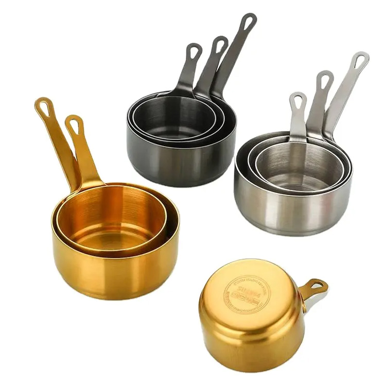 Nerūdijančio plieno 304 Metalo DIP padažas mini 3pcs padažo puodelio dubuo