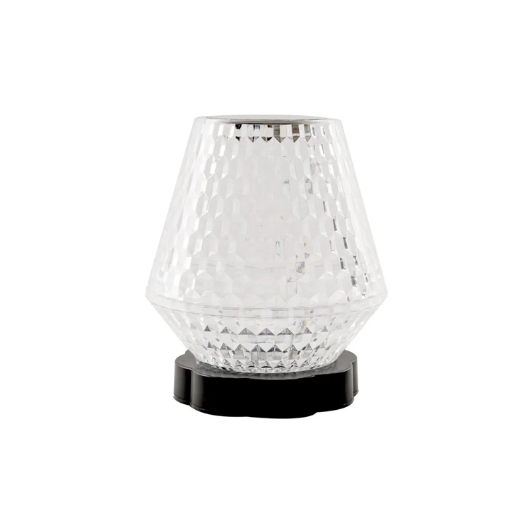USB LED vyno stiklo formos kristalinė atmosferos stalinė lempa