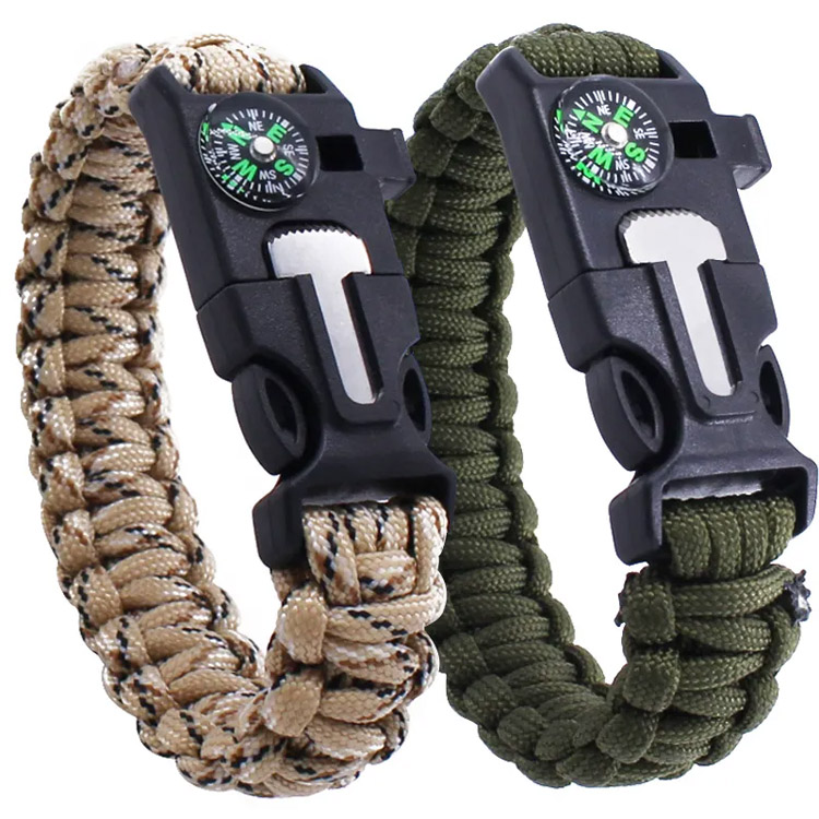 Didmeninė išgyvenimo 550 LBS Tactical Paracord apyrankės pavyzdys