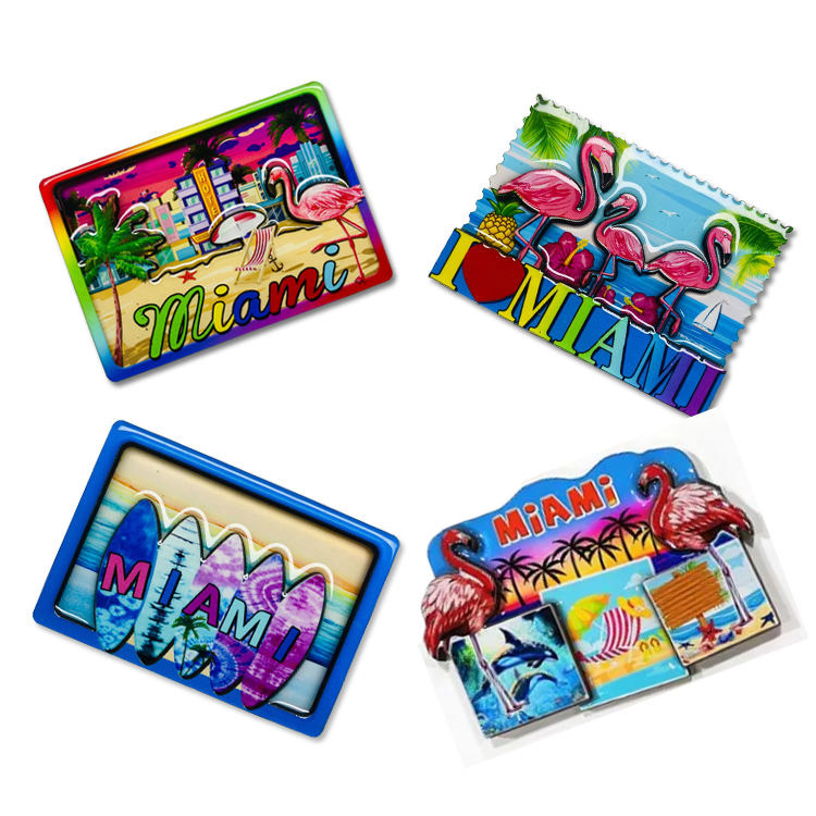 Medienos miestelio miesto pavadinimo kelio ženklo suvenyrinis šaldytuvo magnetas